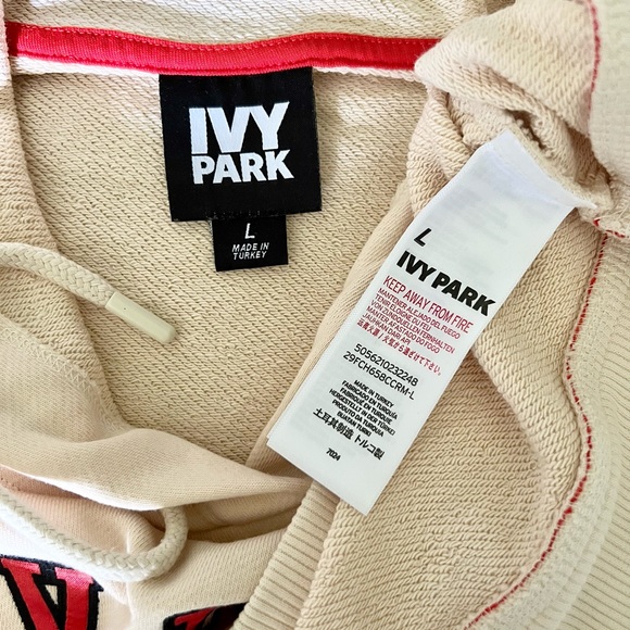 Ivy Park Cropped Hoodie Size Large - Picture 7 of 8